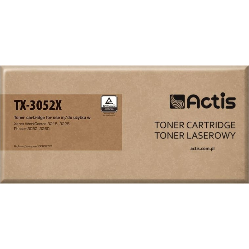 Actis TX-3052X toner (replacement for Xerox 106R02778; Standard; 3000 pages; black)