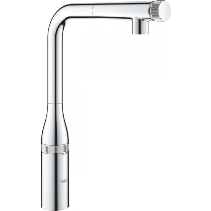 Grohe Plautuvės maišytuvas Essence SmartControl, su ištraukiamu snapu, chromas, 31615000