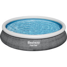 Bestway Bestway 57313 Basen rozporowy Fast Set z pompą filtracyjną Szary 4.57m x 84cm
