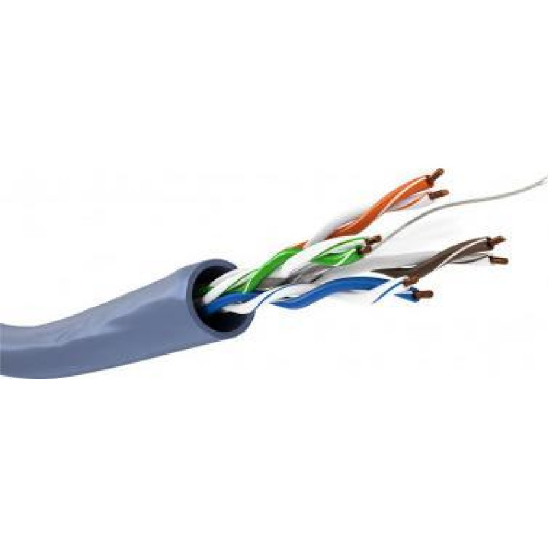 Goobay CAT 6a kabel sieciowy, U/UTP, Niebieski - Długość kabla 50 m