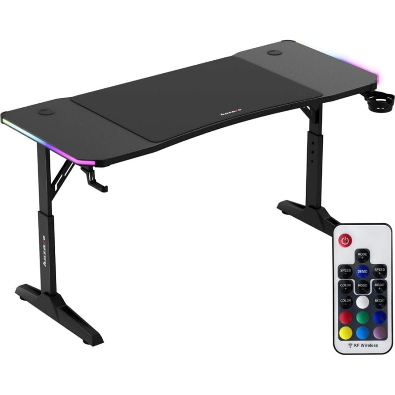 Huzaro Hero 3.6 RGB Black gaming desk