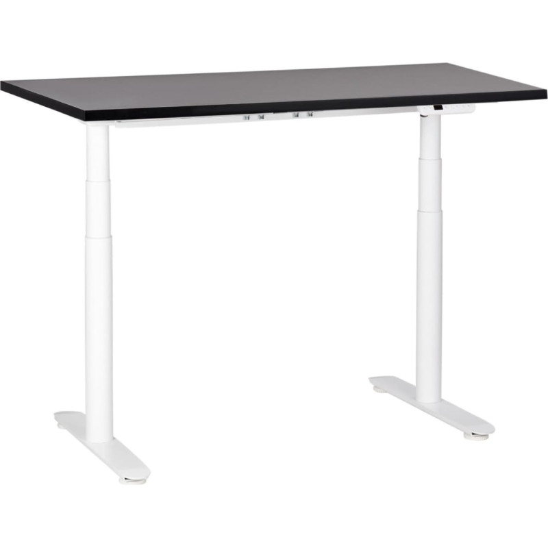Beliani Biurko Beliani Biurko regulowane elektrycznie 120 x 72 cm czarno-białe DESTINAS
