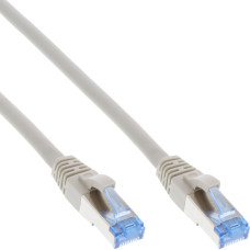Inline 70pcs. Bulk-Pack InLine® Patch Cable S/FTP PiMF Cat.6A halogen free 500MHz grey 1m