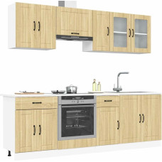 Okmed Zestaw szafek kuchennych, Kalmar, 8-częściowy, dąb sonoma