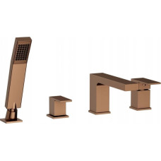 Valvex bateria wannowa stojąca 4-otworowa z akcesoriami ARS, miedź szczotkowana 2420580