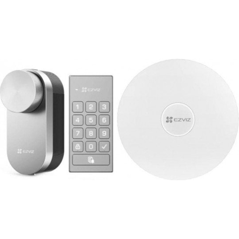Ezviz Zestaw inteligentny zamek Ezviz DL01 RPO + Cyferblat DL01CP + Bramka A3 Wi-Fi ZigBee