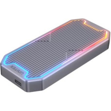 Unitek Enclosure M.2 NMVe/SATA, 10 Gbps, RGB; S1210B