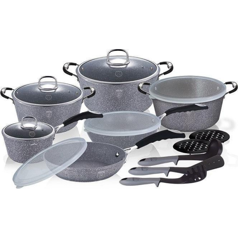 Berlinger Haus Lumarko Zestaw Garnków Granitowych Bh-6196 !