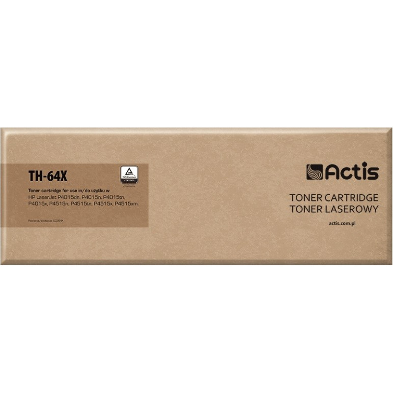 Actis TH-64X Toner Cartridge (replacement for HP 64X CC364X; Standard; 24000 pages; black)