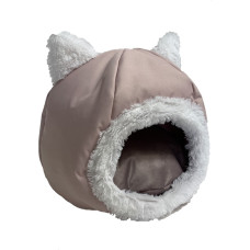 Go Gift cat bed - beige - 40x40x34 cm