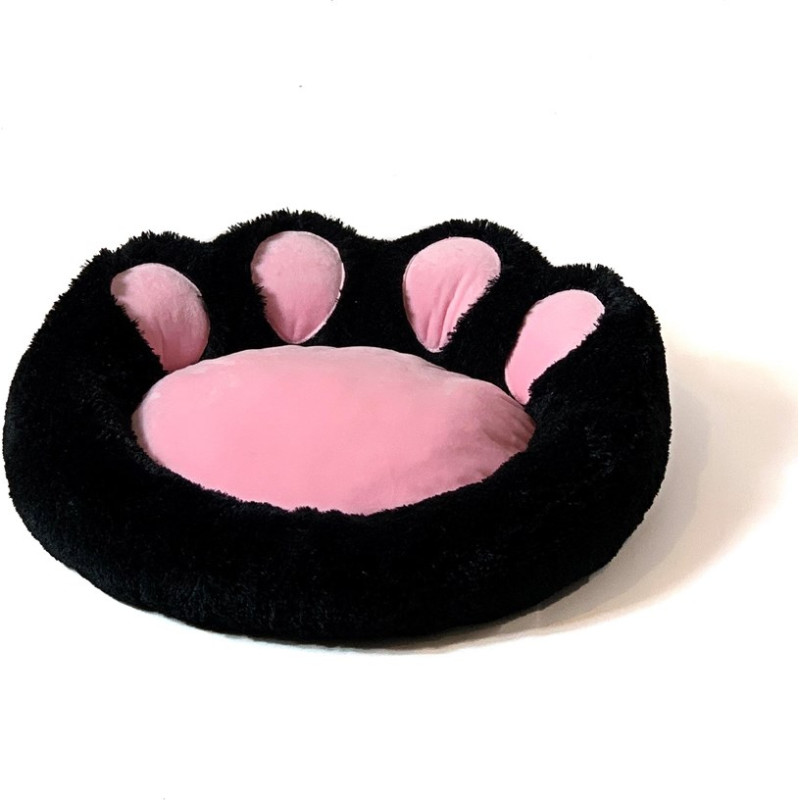 Go Gift Dog and cat bed L - black-pink - 55x55 cm