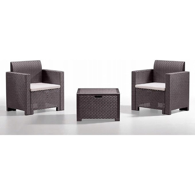 Gardena Garden furniture set Set Nebraska Terrace brown 8003723390733