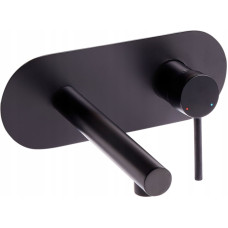 Beliani Bateria umywalkowa podtynkowa CLAVIJO Mosiądz Czarny