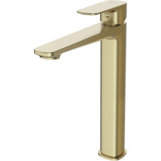 Cersanit Bateria umywalkowa Cersanit S951-393 BATERIA UM SZTORC WYS LARGA 1 UCHW ZŁOTY MAT // BC.S951-393