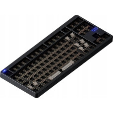Nuphy - NuPhy Gem80 QMK/VIA Wireless Custom Mechanical Keyboard - Bezprzewodowa Klawiatura Mechaniczna Obsidian Black Brak Brak keycapów