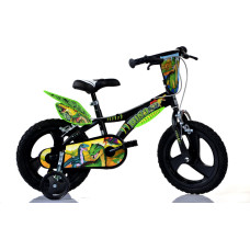 Cossack Rowerek Rower Dziecięcy dla Dzieci Chłopca z Bocznymi Kółkami DINO 14
