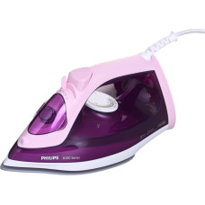 Philips 3000 series DST3020/30 iron Steam iron Ceramic soleplate 2200 W Pink, Purple