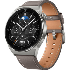 Huawei Watch GT 3 Pro Titanium 46mm, titanium/gray leather