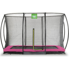 Exit Silhouette zemes batuts 244x366cm ar drošības tīklu - rozā