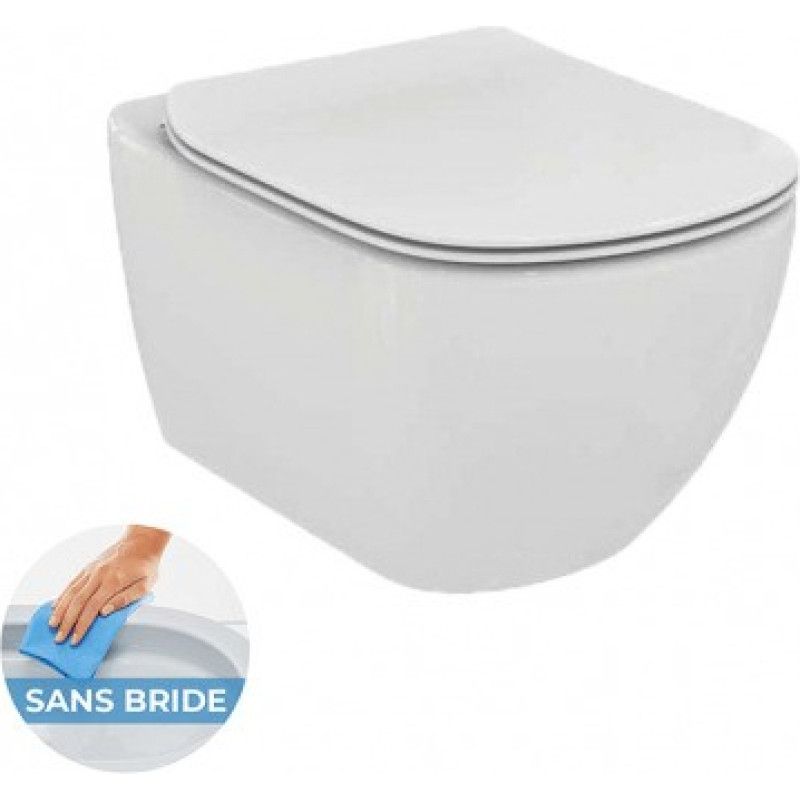 Ideal Standard Pakabinamas klozetas su soft close dangčiu Ideal Standard Tesi AquaBlade T354601