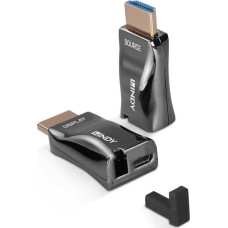 Lindy System przekazu sygnału AV Lindy LINDY 300m HDMI 4K60 Fiber Optic Dongle extender