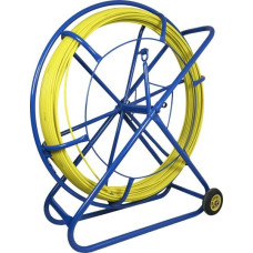 Q-Lantec Pilot z włókna szklanego FRP do przeciągania kabli Ø10mm, 200m z kółkami (NPK-100-200-SK)