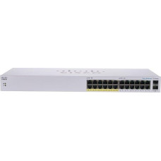 Cisco Cisco switch CBS110-24PP, 24xGbE RJ45, 2xSFP (combo with 2 GbE), fanless, PoE, 100W - REFRESH