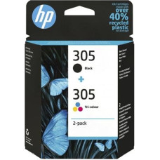 Hewlett-Packard HP 305 2-Pack Tri-color/Black Original Ink Cartridge