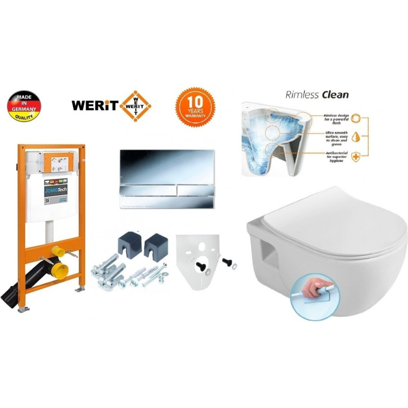 Werit Potinkinis WC komplektas WERIT + BRILLA 174-91101300-00+100614+1703-458