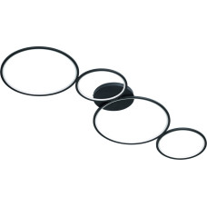 Trio Lampa sufitowa Trio Czarna lampa podsufitowa LED do jadalni Trio RONDO 622610432