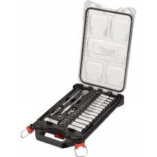 Milwaukee Nasadki z grzechotką Milwaukee 4932478813 1/4” metryczne – zestaw 32szt w organizerze PACKOUT SLIM średnim