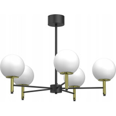 Noname Luminex Awinion 1654 lampa wisząca zwis 6x15W E27 czarna/złota
