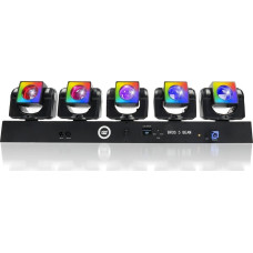 Light4Me EFEKT ŚWIETLNY LED 5x GŁOWICA RUCHOMA GŁOWA LED OŚWIETLENIE SCENICZNE
