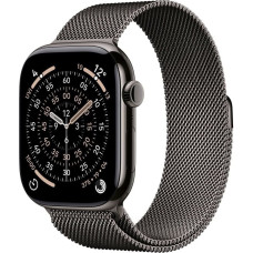 Apple Smartwatch Apple Watch 11 GPS + Cellular 46mm Slate Titanium Milanese Loop S/M Grafitowy  (MFD34ZR/A)