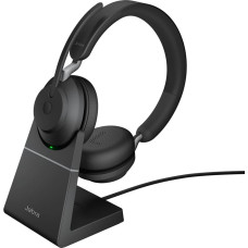 Jabra Evolve2 65 USB-A Black UC Chrg stand Stereo