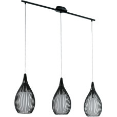 Eglo Lampa wisząca EGLO Lampa wisząca Eglo Razoni 94389 druciana zwis 3x60W E27 czarna