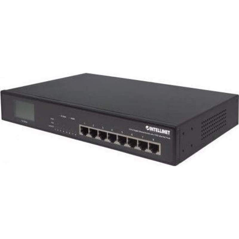 Intellinet Network Solutions Switch Intellinet Network Solutions GIGABIT 8xRJ45 / 4x PoE, wyświetlacz LCD (561310)