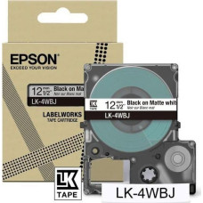 Epson Drukarka etykiet Epson Epson LabelWorks LK-4WBJ - Schwarz auf matt Weiss - Rolle (1,2 cm x 8 m) 1 Kassette(n) Hangebox - Bandkassette - fur LabelWorks LW-C410, LW-C610