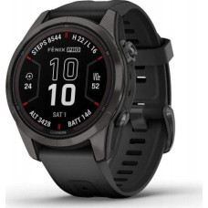 Garmin Zegarek sportowy Garmin Garmin fēnix® 7S Pro Sapphire Solar Carbon Grey DLC Titanium/Black 42mm