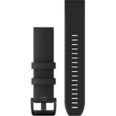 Garmin watch strapQuickFit 22mm, black silicone/stainless steel