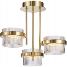 Italux Lampa wisząca Italux Italux Tiara PND-77362-3-24W-GD lampa wisząca zwis 3x24W LED 3000K złota/transparentna