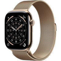 Apple Smartwatch Apple Watch 11 GPS + Cellular 42mm Gold Titanium Milanese Loop S/M Złoty  (MF8Y4MP-A)