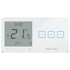 Tech Sterowniki Bezprzewodowy włącznik światła potr. z regulatorem pokojowym biały WSR-03P Tech Sterowniki