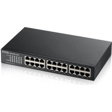 Zyxel GS1100-24E Unmanaged Gigabit Ethernet (10/100/1000) Black