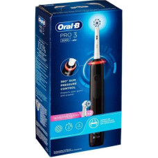 Oral-B Electric Toothbrush Pro 3 3000 Rotating/Oscillating/Pulsating + 2 Replacement Heads, Black EU