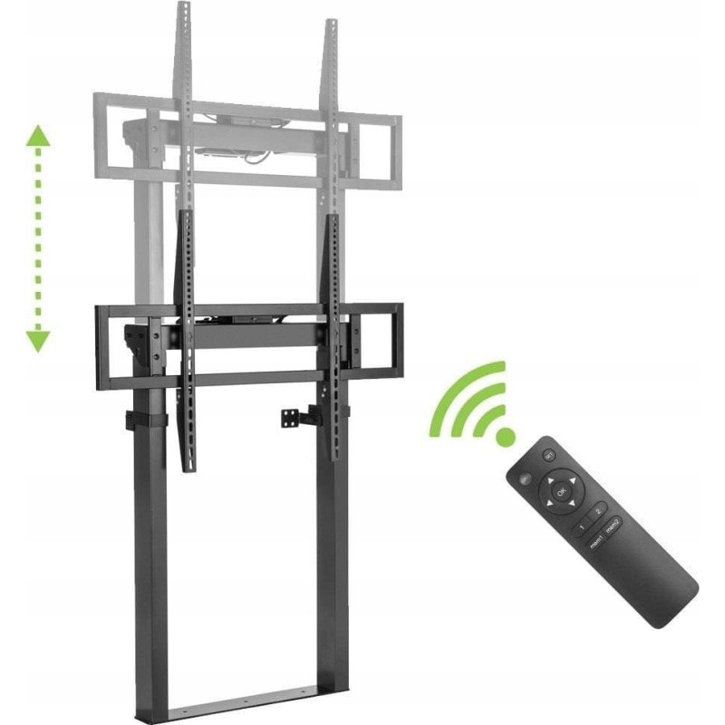 Techly Stojak / Uchwyt elektryczny Podłogowo-Ścienny Techly 55''-100'', 120 kg