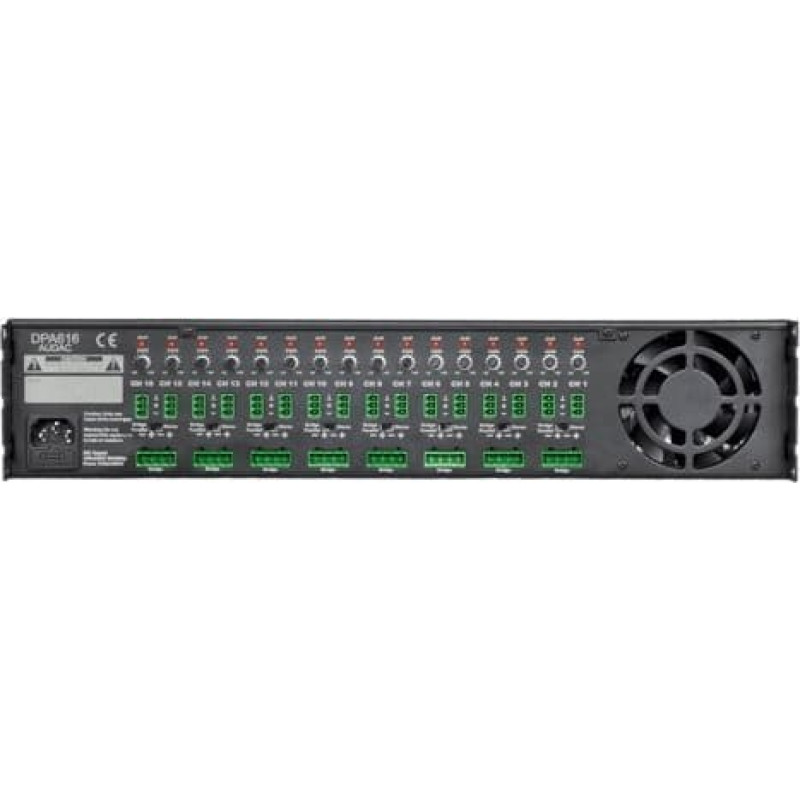 Audac AUDAC DPA616 Wzmacniacz szesnastokanałowy klasy D, 16 x 60 W