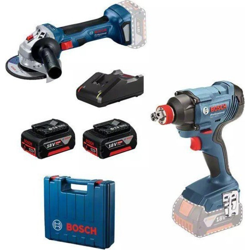 Bosch ZESTAW NARZÄDZI GDX 180 + GWS 180 2*4.0AH