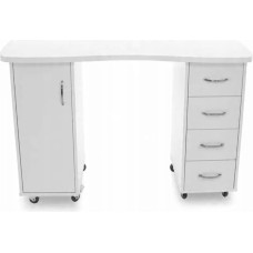 Activeshop Biurko 2027 białe dwie szafki