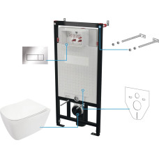 Deante Zestaw WC podtynkowy 6 w 1